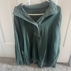 Aerie Women's Deep Green Pullover Hoodie